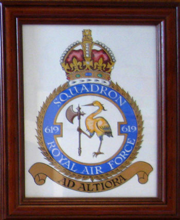 Memorial to 619 Squadron at William Farr School