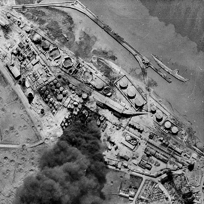 Impact of the raid on Donges, July23/24 1944